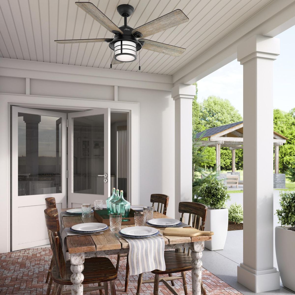 HUNTER - Ventilador de techo Santorini 54" (137 cm)