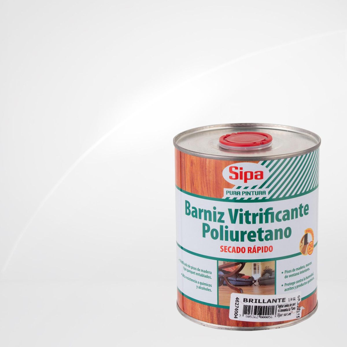 SIPA - Barniz Vitrificante Brillante 0.25 galón(es) Transparente