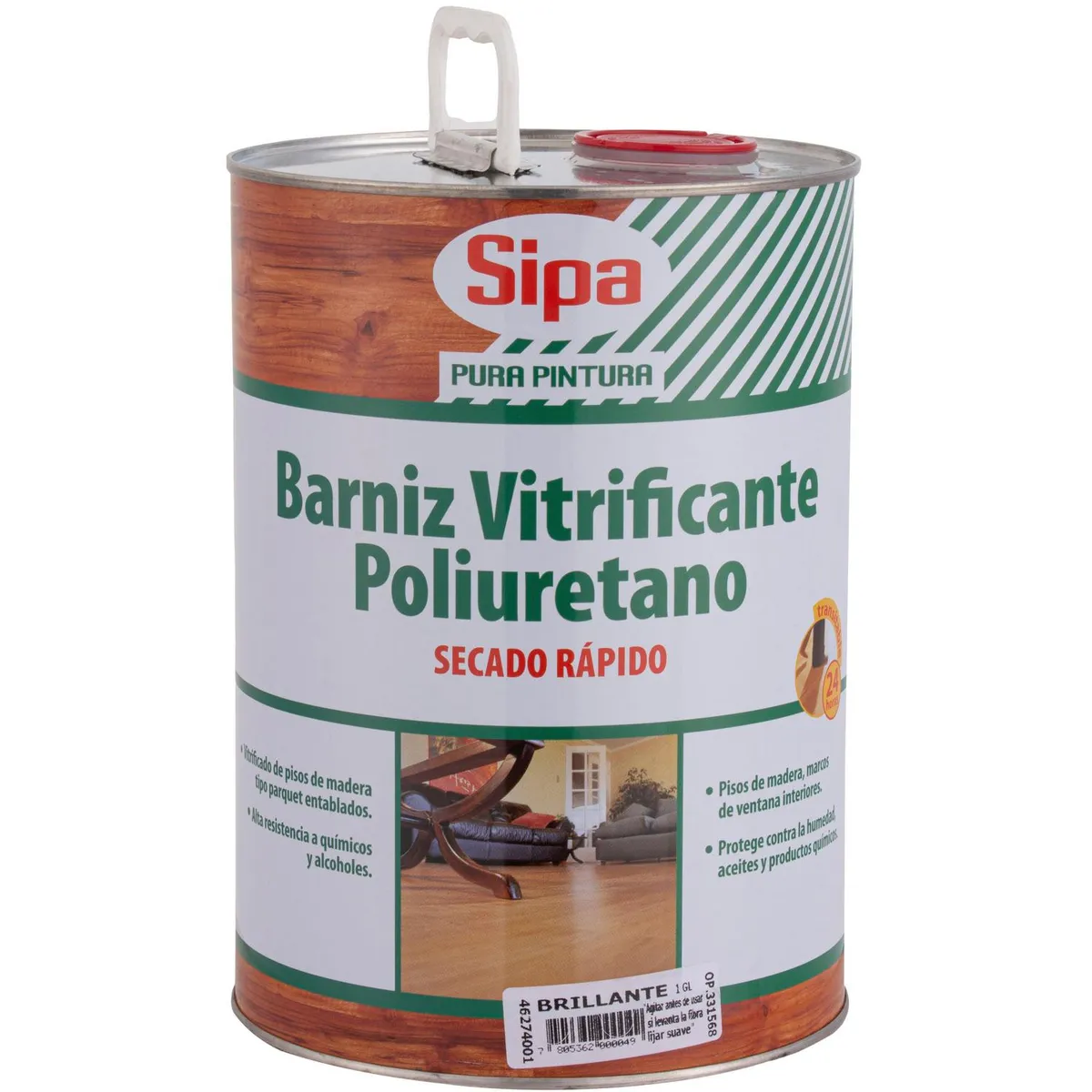SIPA - Barniz Vitrificante Brillante 1 galón(es) Incoloro