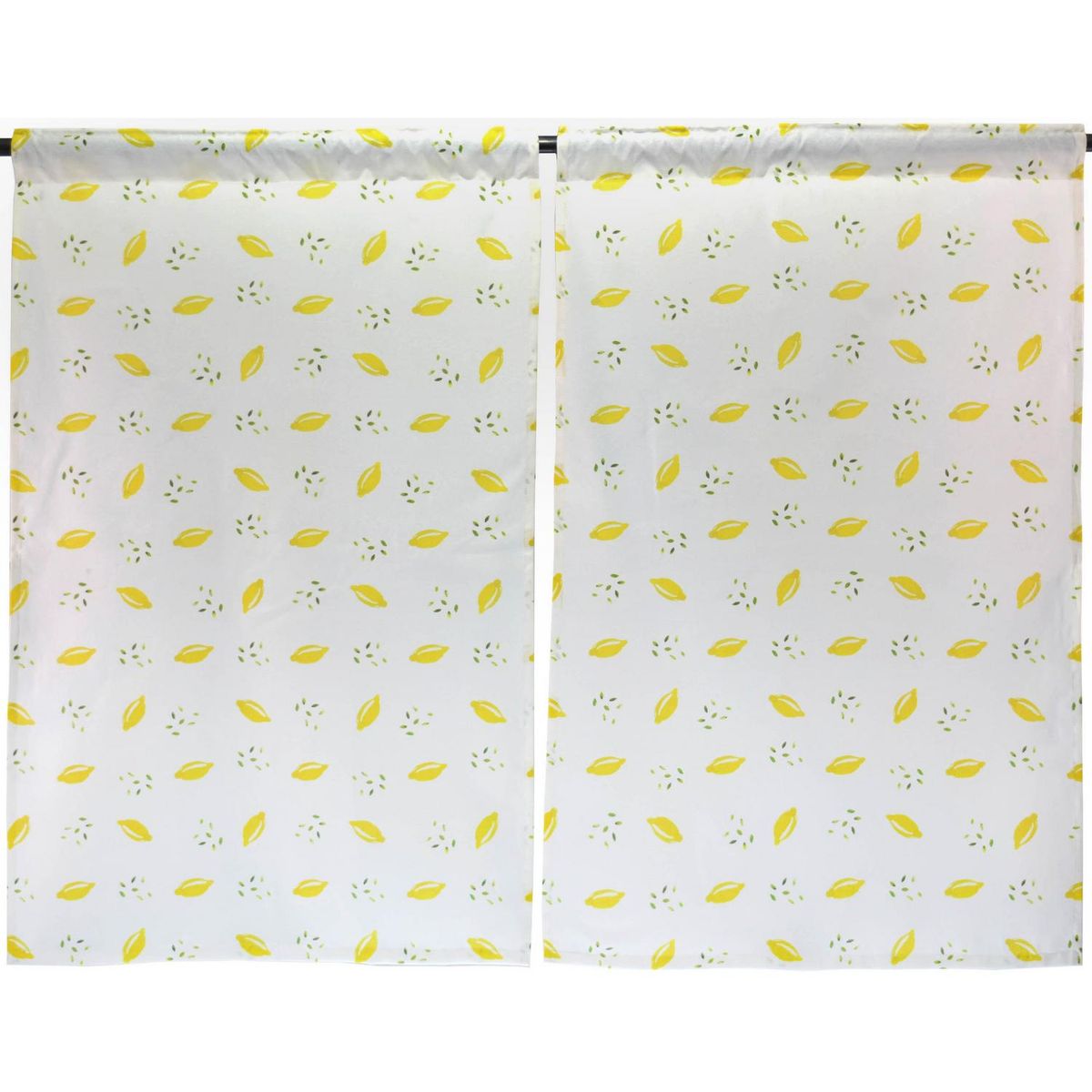 ATMOSPHERA HOME - Cortina cocina limones 2 paños 70x115 cm