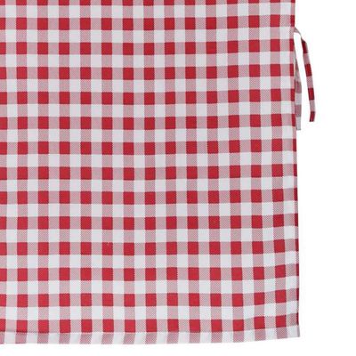 Imagen 2 del producto Cortina cocina cuadrille rojo 2 paños 70x115 cm