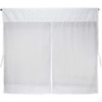 Cortina cocina hojas cenefa velo 140x115 cm