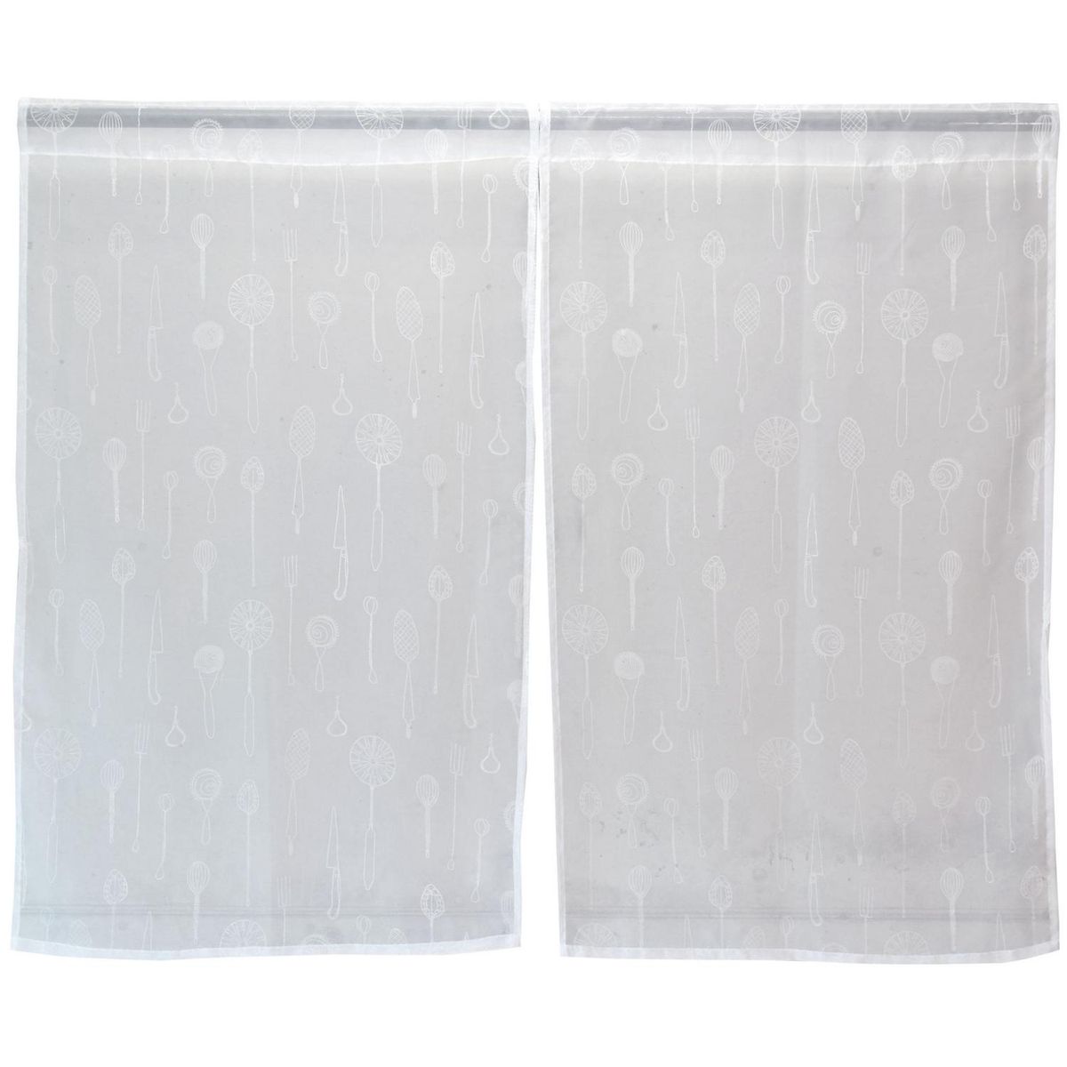 Cortina cocina cucharones 2 paños 70x115 cm, marca ATMOSPHERA HOME - Foto Principal