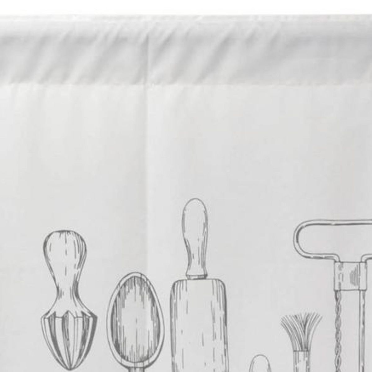 ATMOSPHERA HOME - Cortina cocina tabla usleros 2 paños 70x115 cm