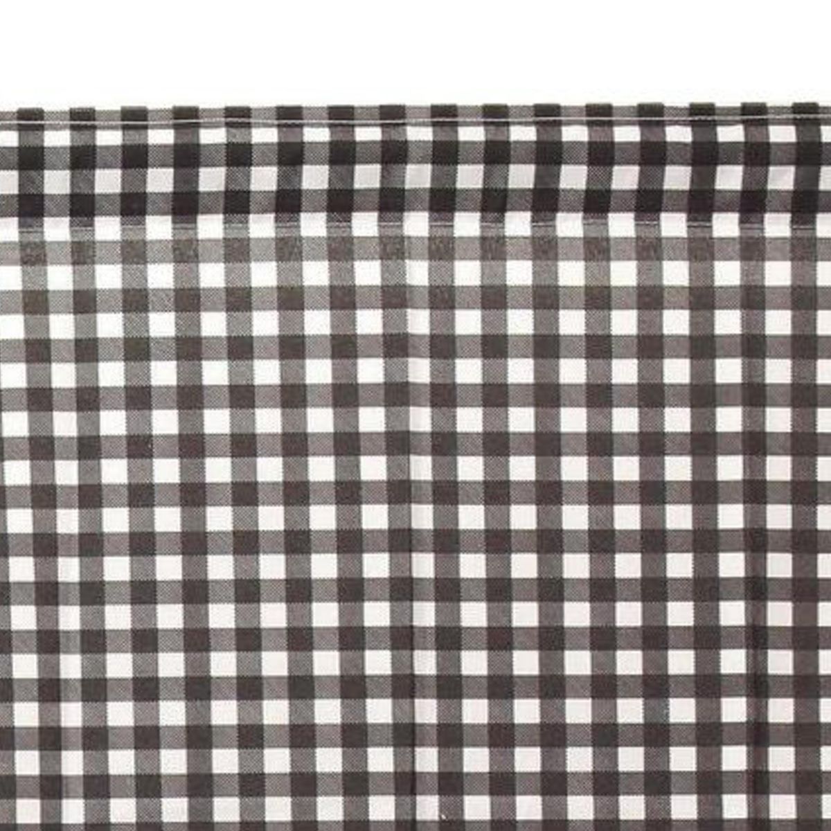 ATMOSPHERA HOME - Cortina cocina cuadrille negro 2 paños 70x115 cm