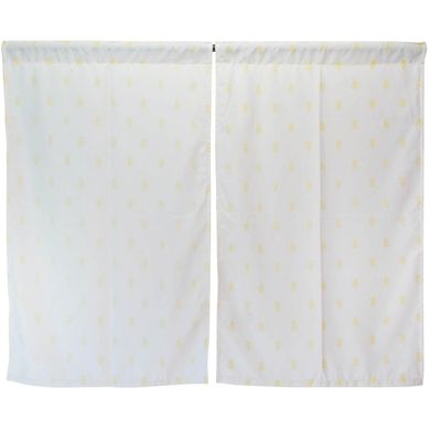 Cortina cocina rbol mostaza 2 paos 70x115 cm
