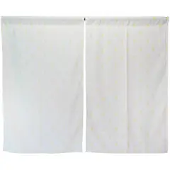 ATMOSPHERA HOME - Cortina cocina árbol mostaza 2 paños 70x115 cm
