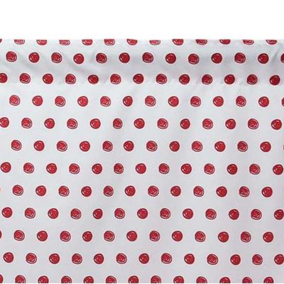Imagen 2 del producto Cortina cocina lunares rojos 2 paños 70x115 cm