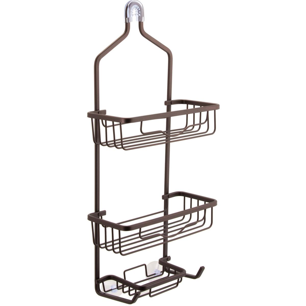 MAGLA - Organizador de ducha 60x27x12 cm hierro 2 repisas