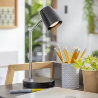 Lámpara de Escritorio Camilove Negro 14x38 cm