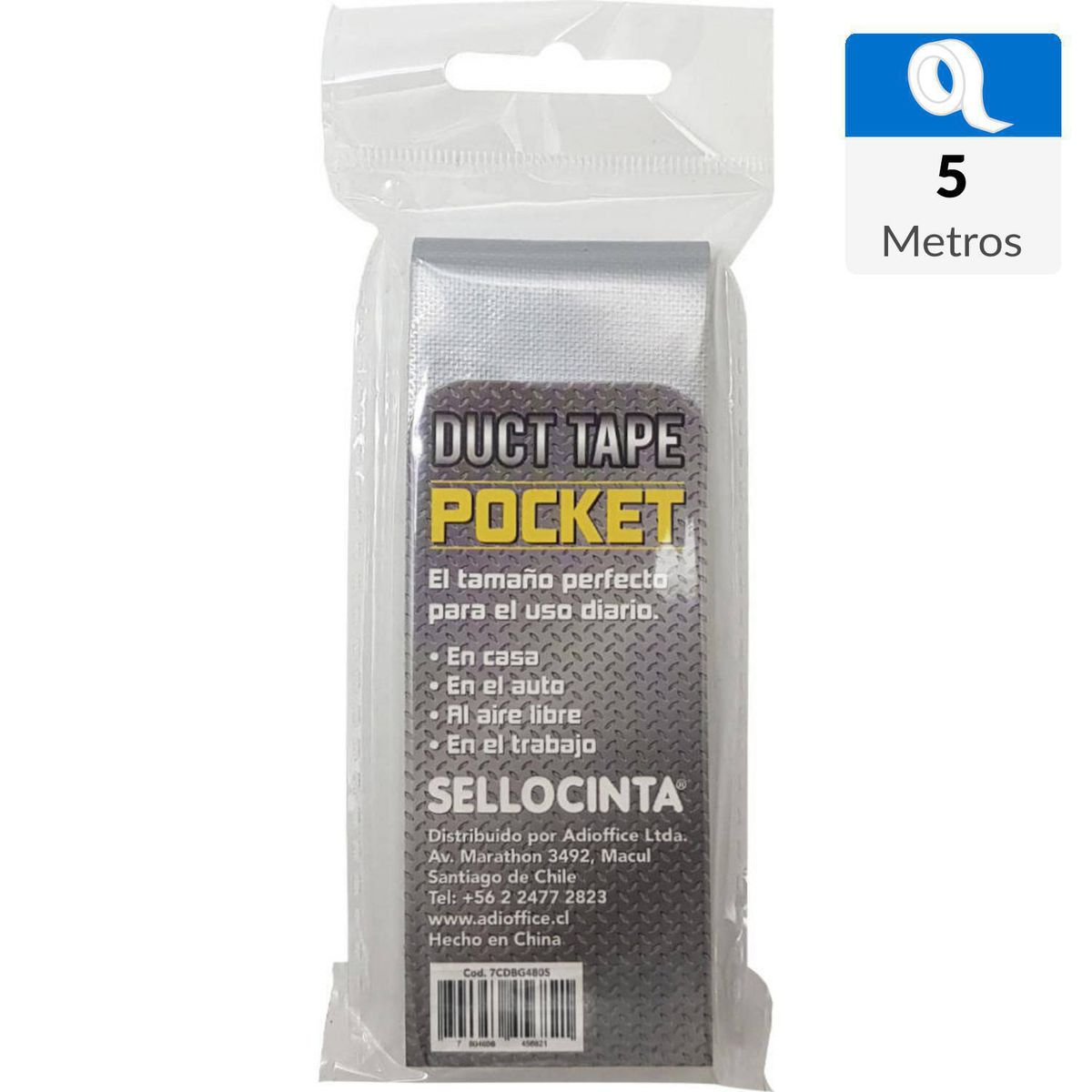 SELLOCINTA - Cinta multiuso de bolsillo 48mm x 5 metros