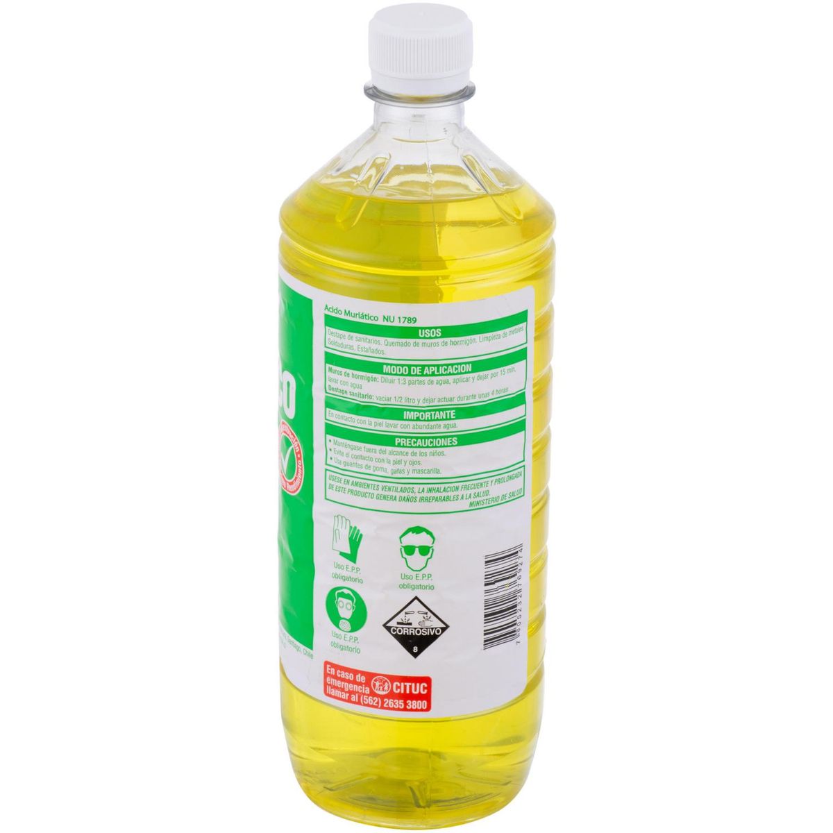 QUIMICA UNIVERSAL - Ácido muriático 1 lt