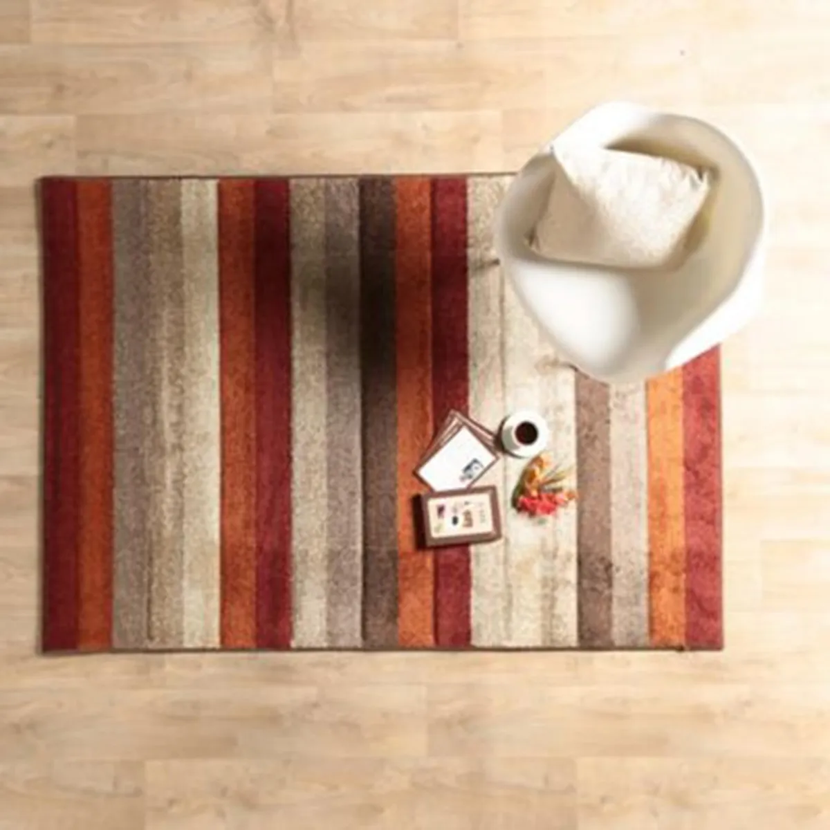 JUST HOME COLLECTION - Alfombra Original Rayas 133x190 cm Polipropileno Naranjo