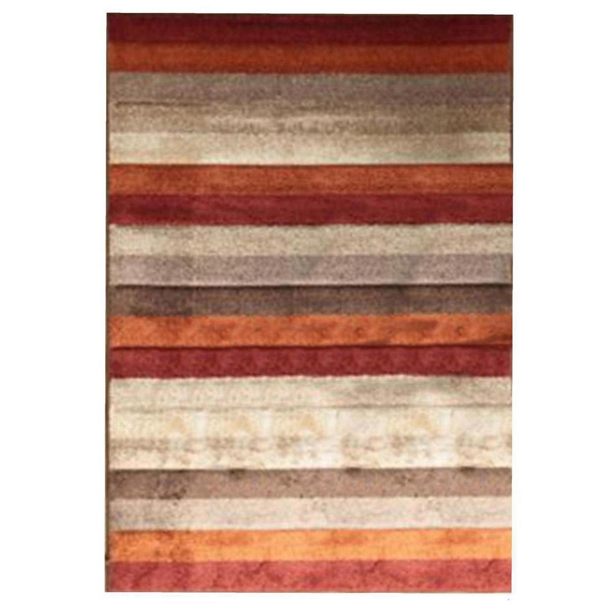 JUST HOME COLLECTION - Alfombra Original Rayas 133x190 cm Polipropileno Naranjo