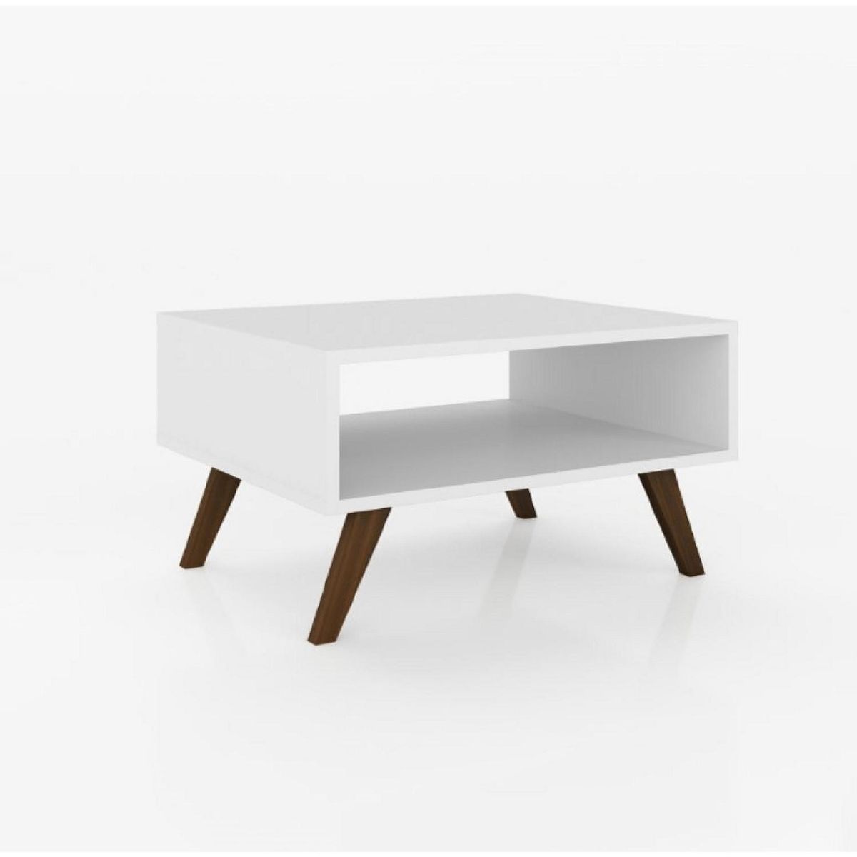 HOGA - Mesa de centro blanco 35x50x60 cm