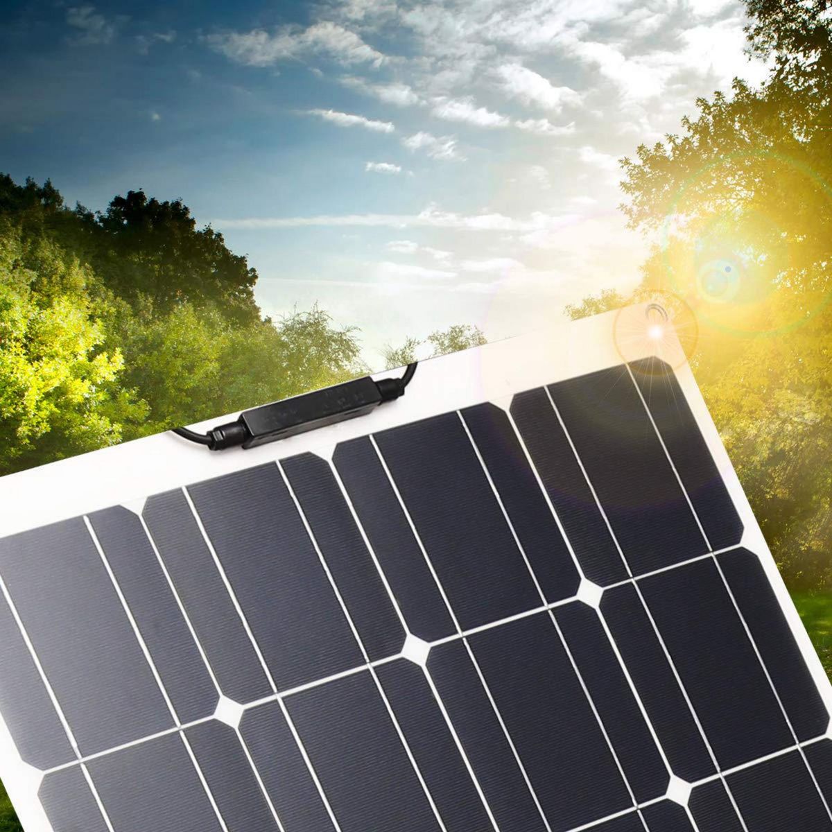 YI SOLAR - Panel fotovoltaico monocristalino 200W 12V