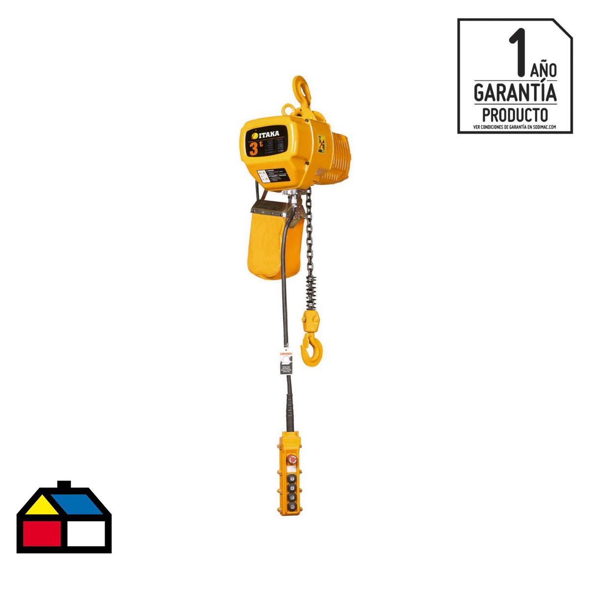 Tecle Eléctrica 6 m 3000 kg, marca ITAKA - Foto Principal