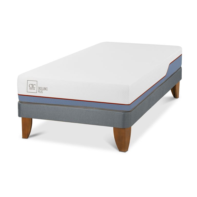 Cama 1.5 plazas Europea Excellence Plus Blanco