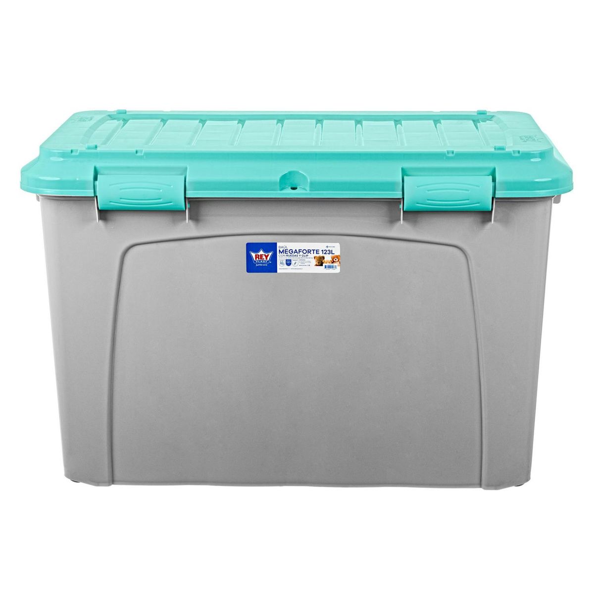 REYPLAST - Baúl 43.3x52.7x80 cm 123 l Turquesa