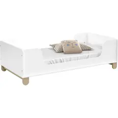 KIDSCOOL - Cama infantil 154x45x77 cm blanca
