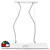 Lámpara Metal Blanco