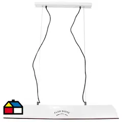 JUST HOME COLLECTION - Lámpara Metal Blanco 23 cm