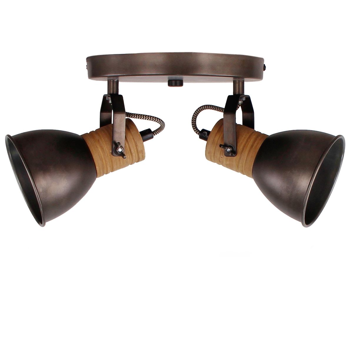 JUST HOME COLLECTION - Barra Circular 2 Luces Metal Multicolor