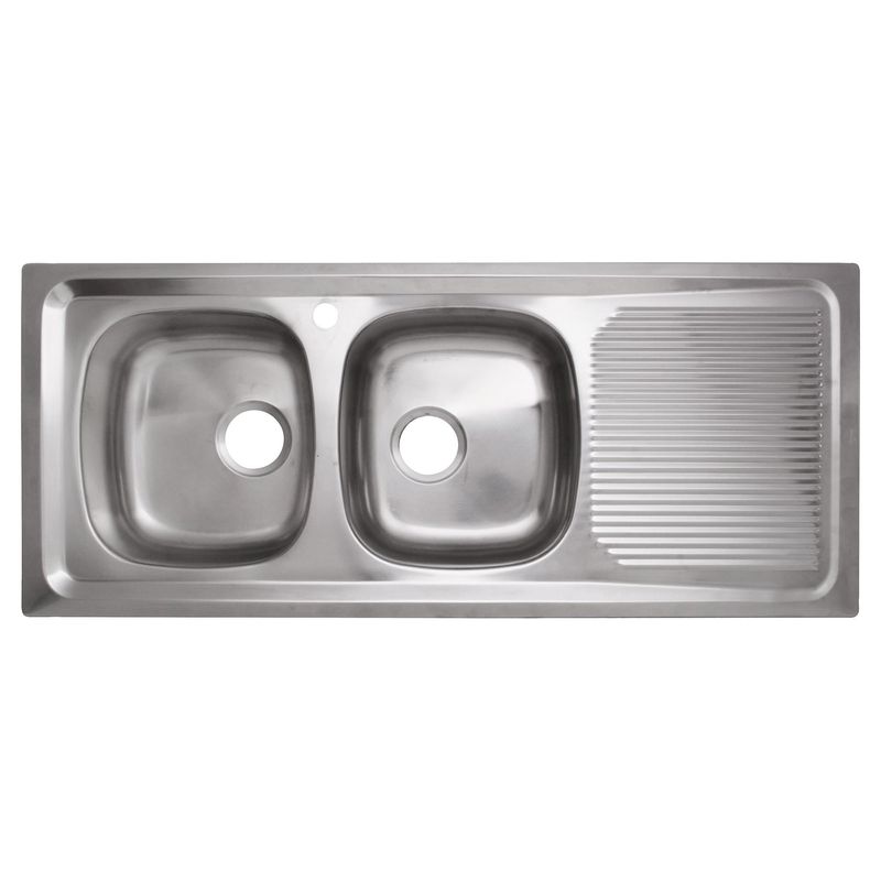 TEKA - Lavaplatos Empotrado 2 Cubeta(s) 123.5x13.8x51 cm Acero inoxidable