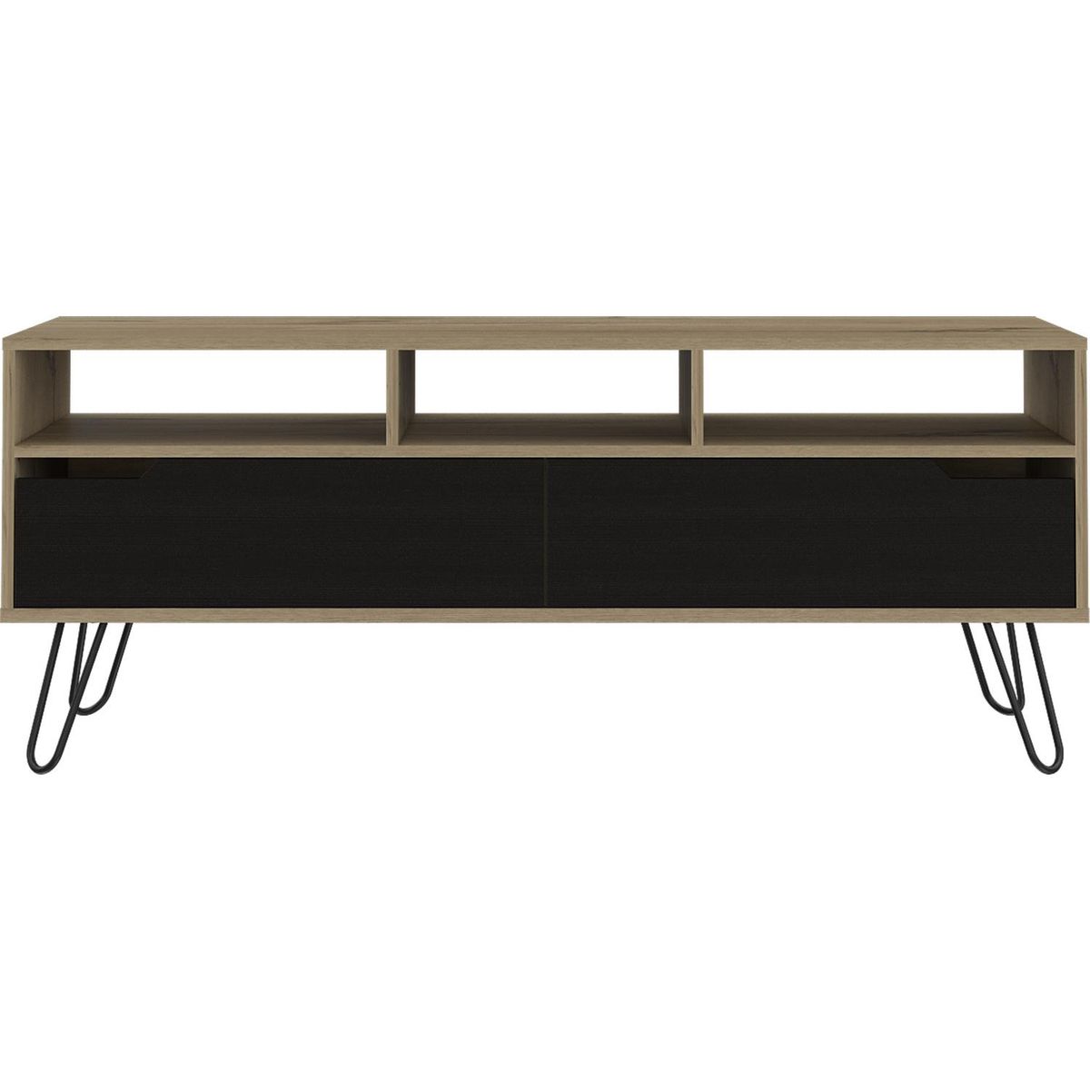 TUHOME - Rack de TV 60 " 137x39x56 Duna/wengue