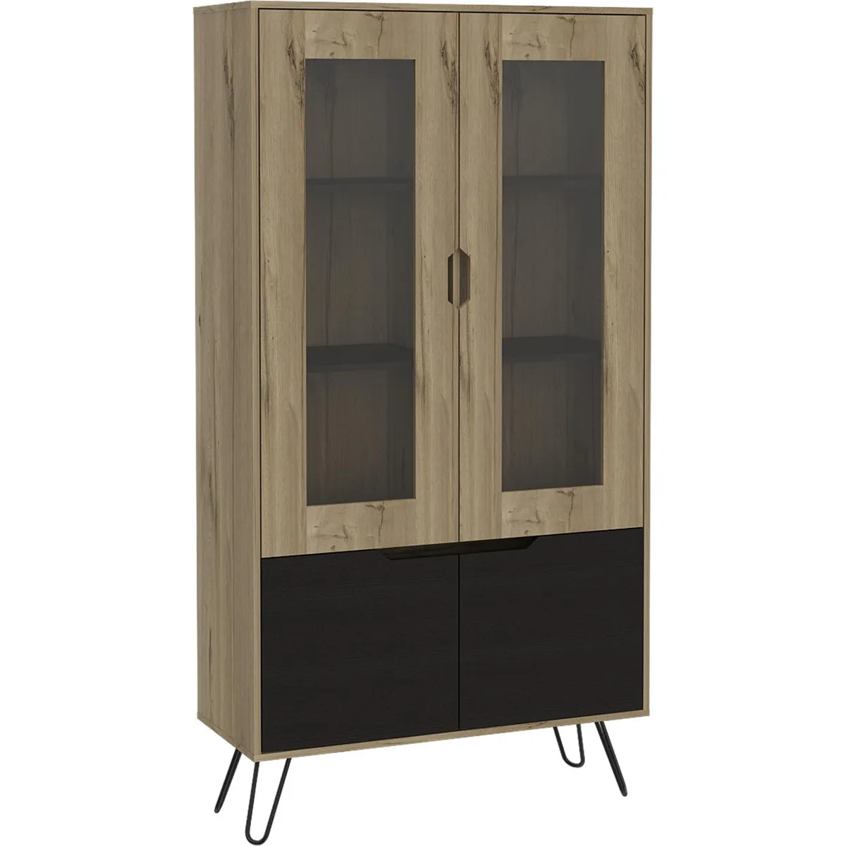 TUHOME - Vitrina 4 repisas 7 puertas 39,6x94,7x180 cm