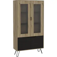 TUHOME - Vitrina 4 repisas 7 puertas 39,6x94,7x180 cm