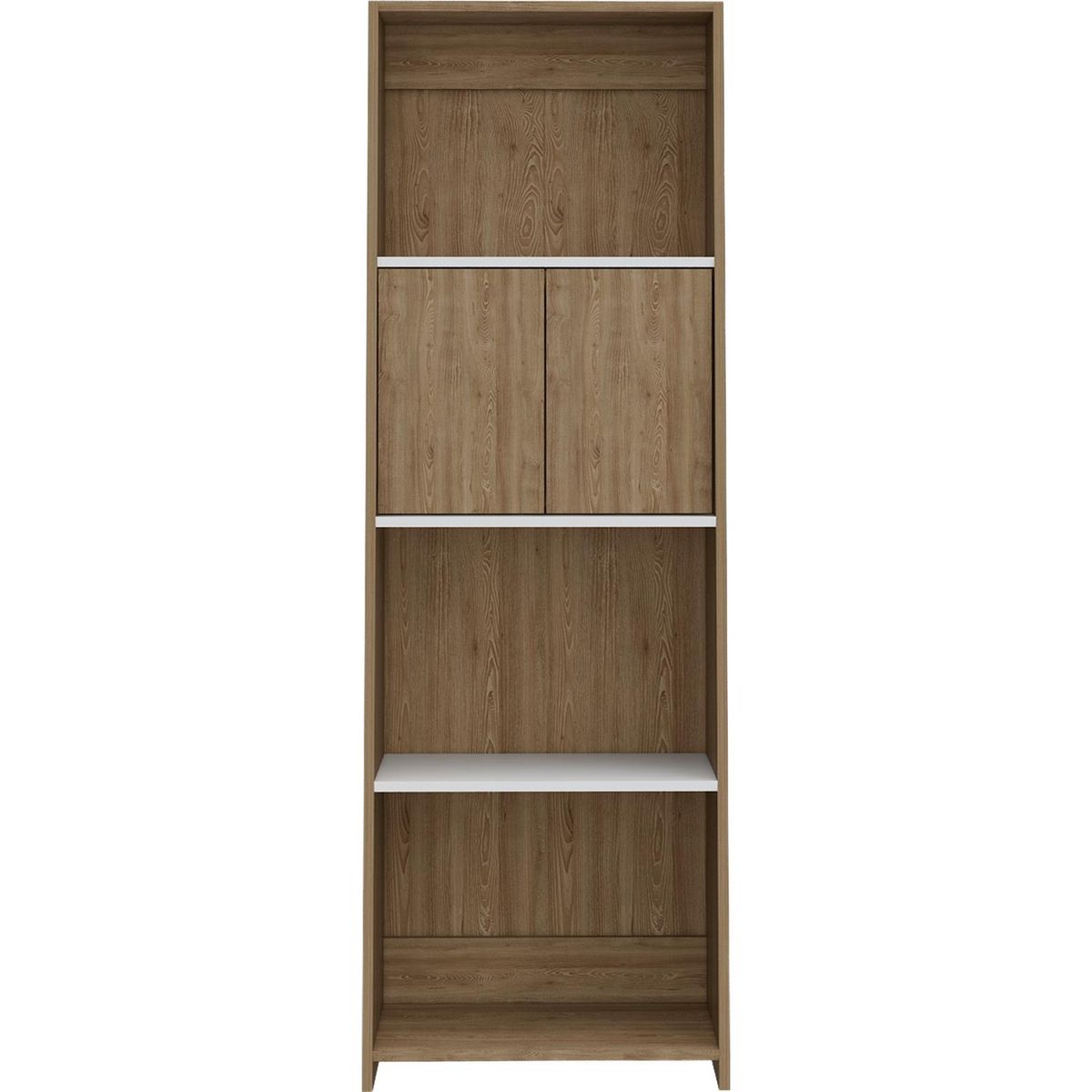 TUHOME - Estante Note Melamina 4 Nivel(es) 53.1x160x33.6 cm Miel/Blanco