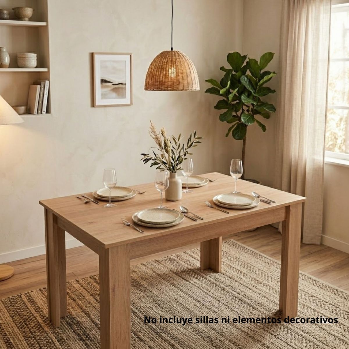 Mesa de comedor rectangular 120x88 cm, marca TUHOME - Foto Principal