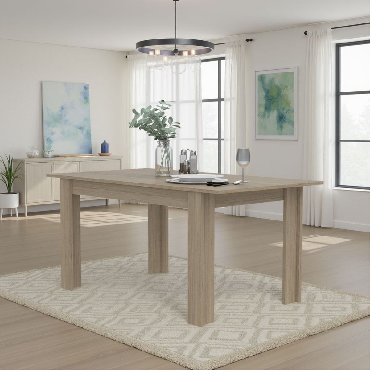 Mesa de comedor rectangular 160x88 cm, marca TUHOME - Foto Principal