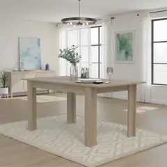 TUHOME - Mesa de comedor rectangular 160x88 cm