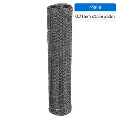 VECTOR - 1.5x50 m Malla 3/4'' hexagonal galvanizada