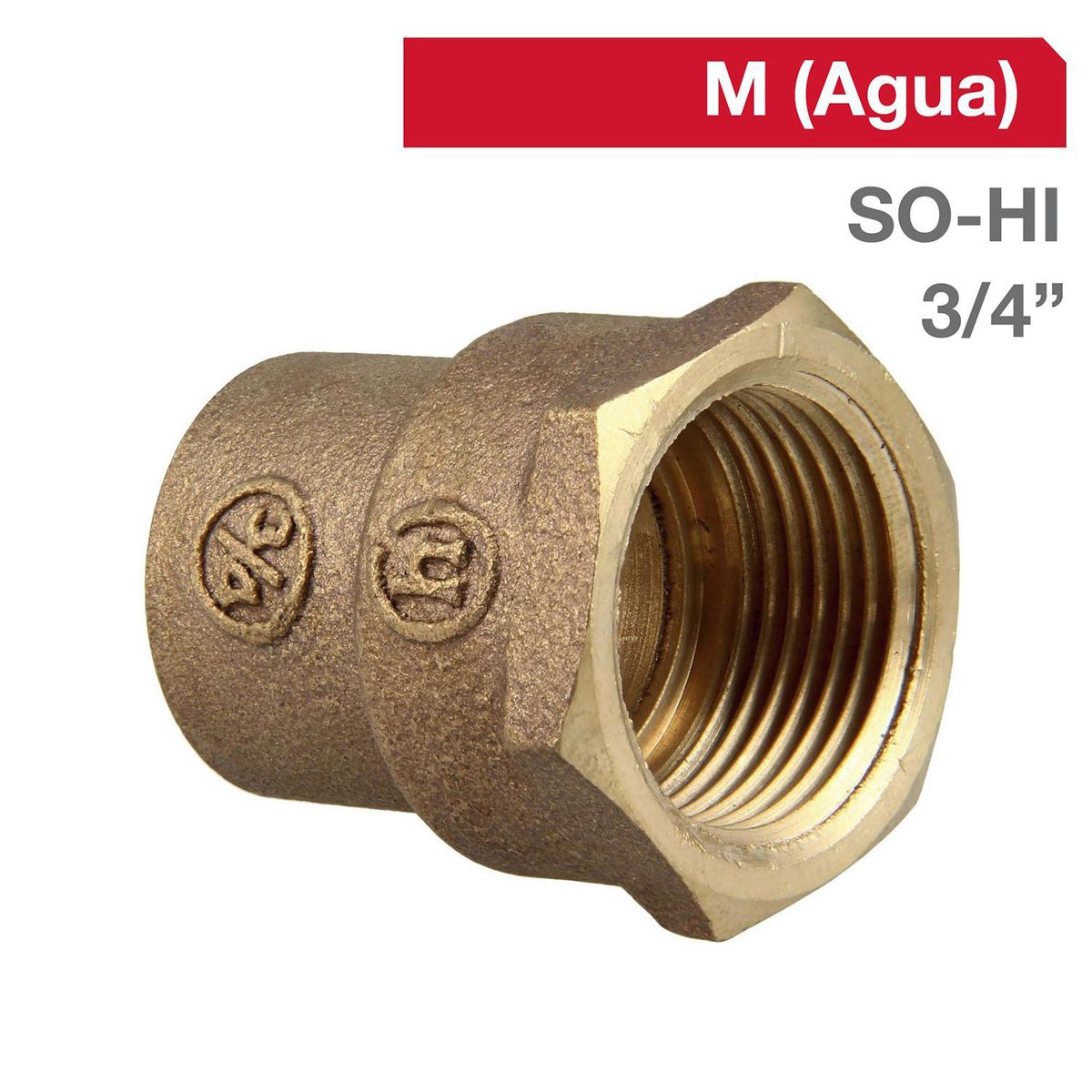 HUMBOLDT - Terminal Bronce SO/HI 3/4" 1u