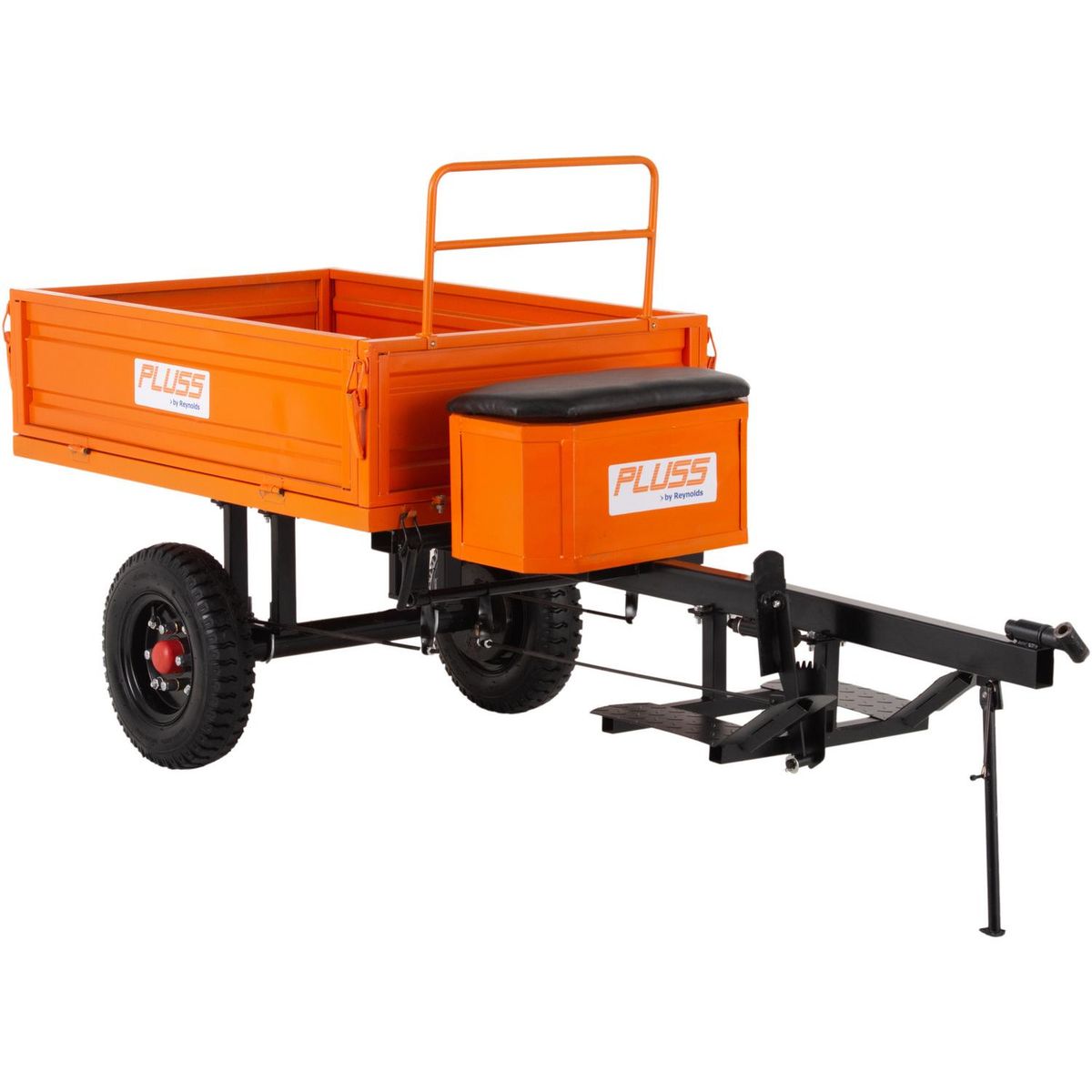 PLUSS - Carro de arrastre con descarga hidráulica 300 kg