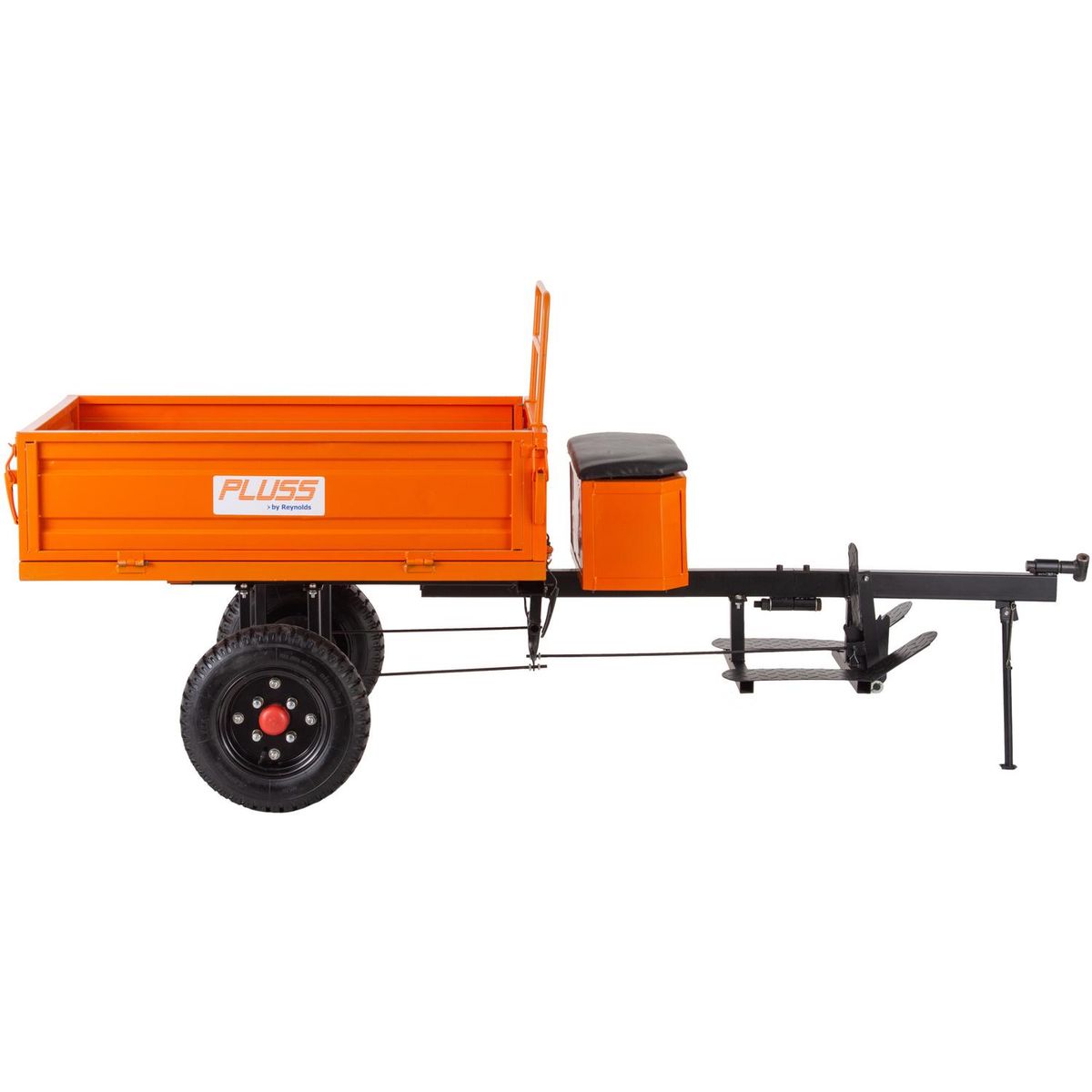 PLUSS - Carro de arrastre con descarga hidráulica 300 kg