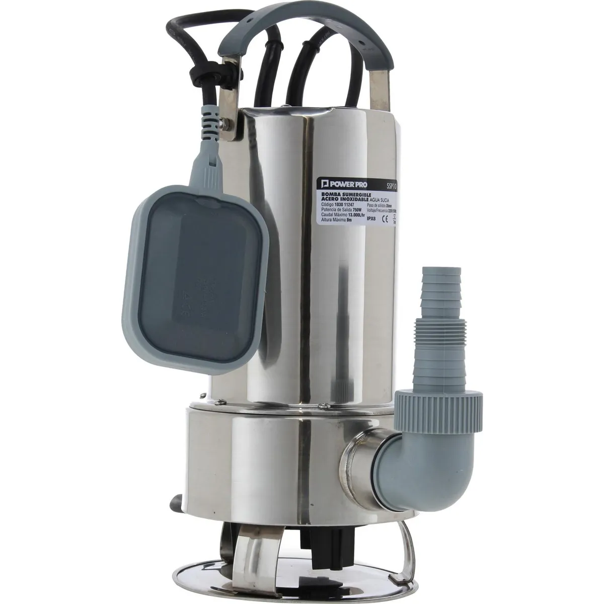 BERCATTI - Electrobomba sumergible 1 HP agua sucia