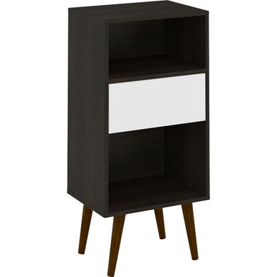 Estante 2 repisas 1 cajn 94x45x33 cm