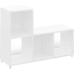 TECNOMOBILI - Estante MDP 6 Nivel(es) 66x90x30 cm Blanco