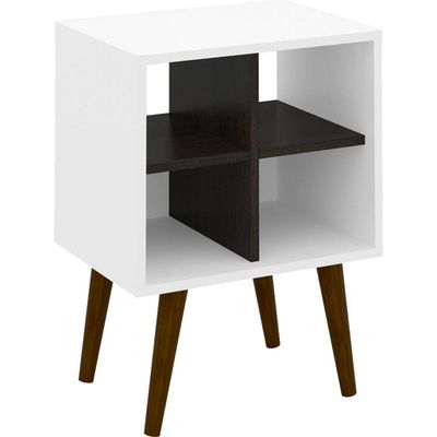 Imagen 2 del producto Velador 45x59,5x33 cm Blanco/Tabaco