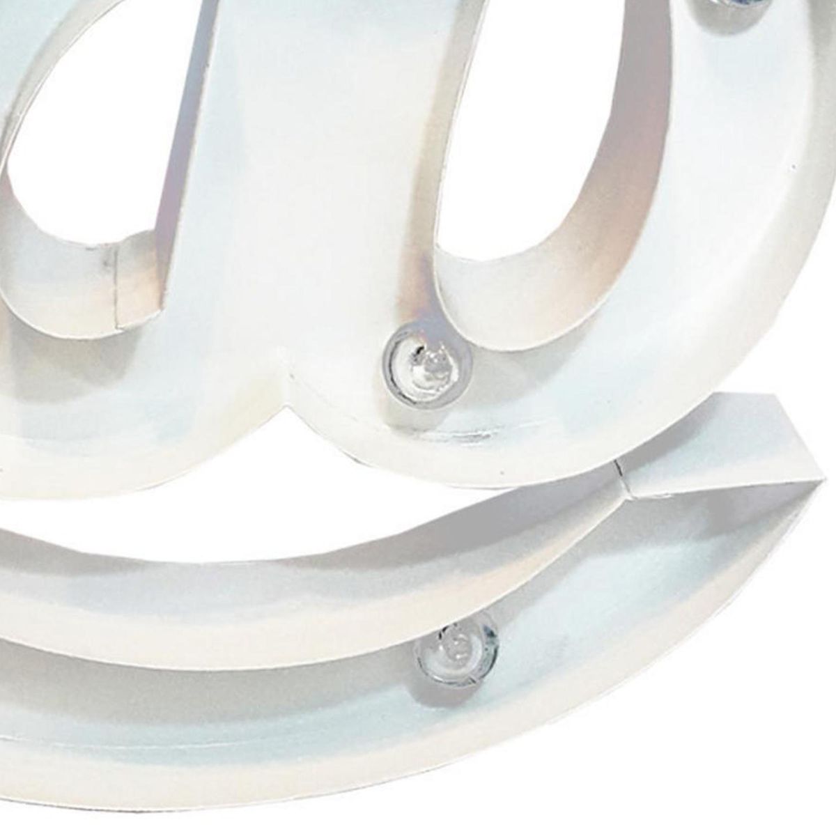 HOME REPUBLIC - Letra Led @ Blanco 25.5x5.5 cm