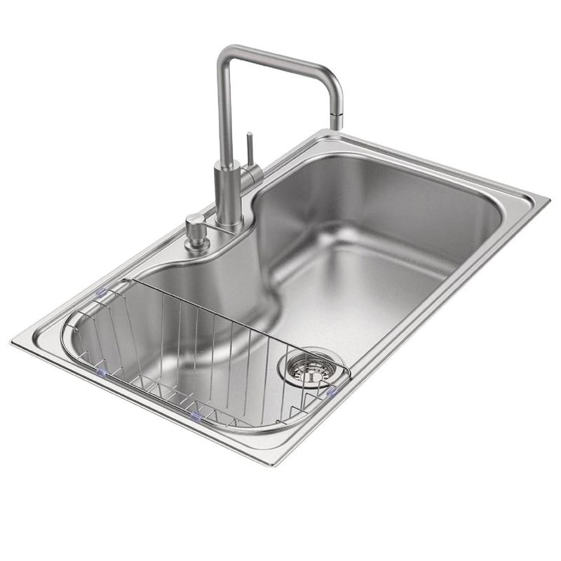 TRAMONTINA - Lavaplatos de Empotrar 1 Cubeta(s) 50x22x86 cm Acero inoxidable