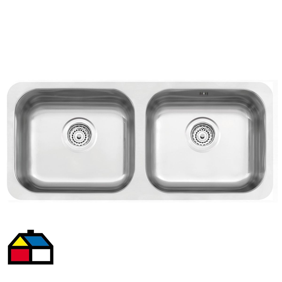 TRAMONTINA - Cubeta Lavacopas 2 Cubeta(s) 40x18x89 cm Acero inoxidable