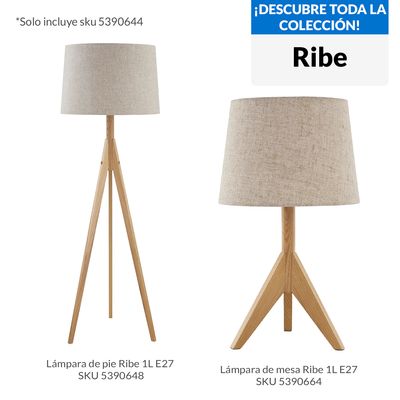 Imagen 2 del producto Lámpara Mesa Ribe Café 45x50 cm