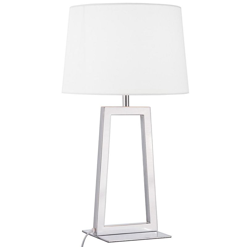 JUST HOME COLLECTION - Lámpara Mesa Lulea Gris/Plata 35x64 cm