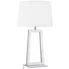 JUST HOME COLLECTION - Lámpara Mesa Lulea Gris/Plata 35x64 cm