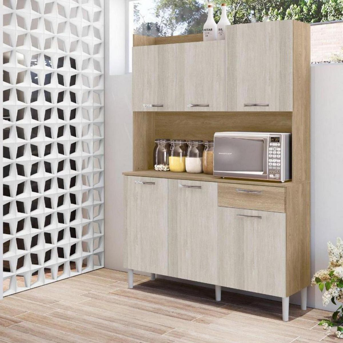 PARANA - Kit mueble cocina Génova 121,5x176x36,3 cm